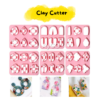 6 Shape Clay Cutter Polymer Clay Tool / Mold for Earring Jewelry / Cetakan anting / cetakan kue