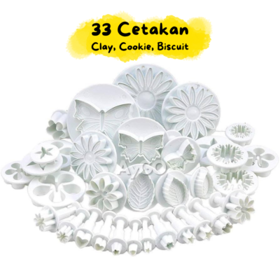 33pcs Clay Cutter Clay / Cookie Cutter / Clay Tools