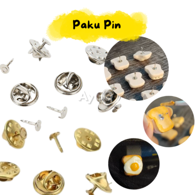 Paku Pin / Butterfly Clutch Pin For Clay and Craft
