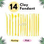 14pcs Alat Clay / Fondant Tools Alat / Set Clay